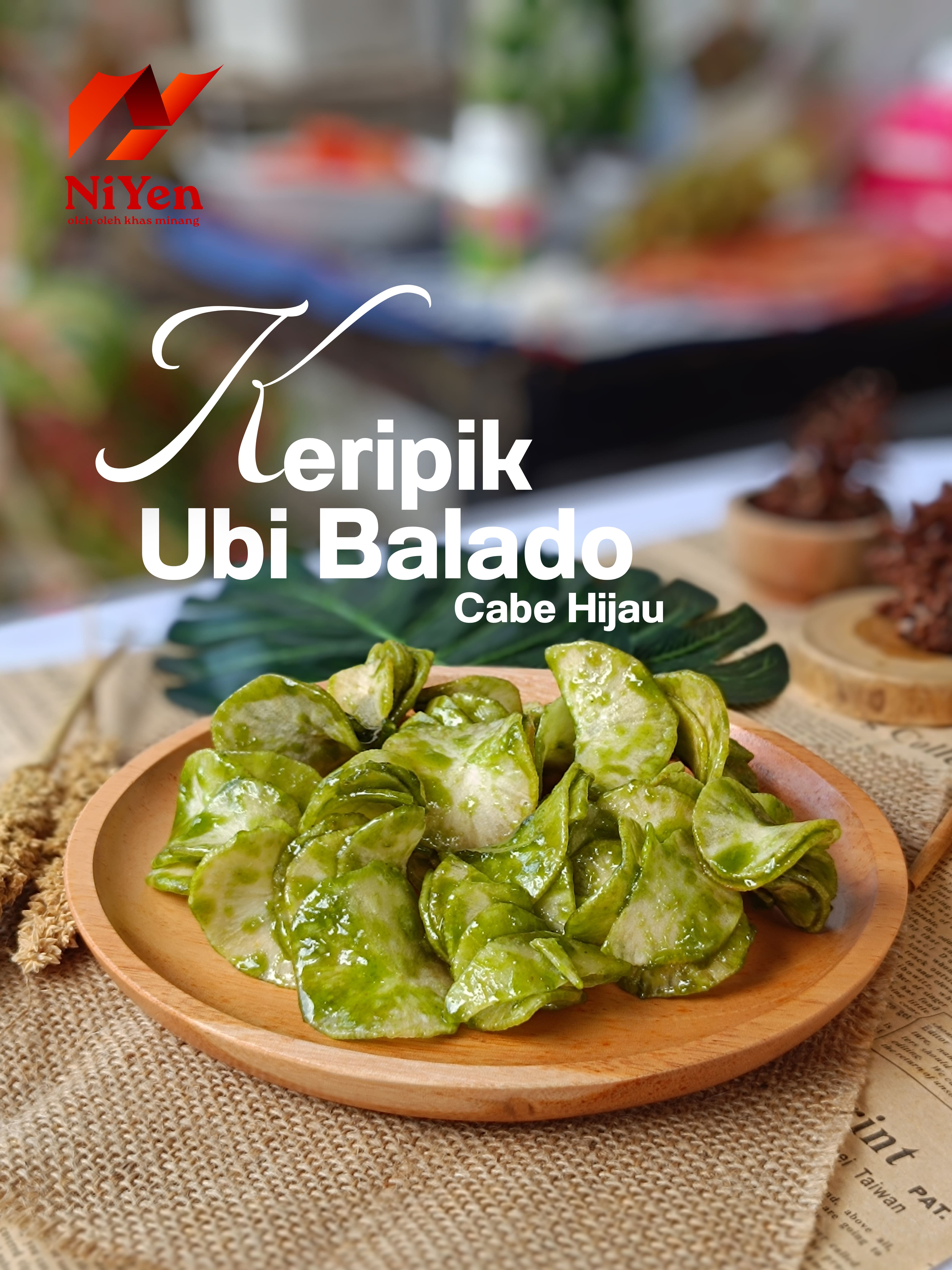 Keripik Ubi Balado Cabe Hijau